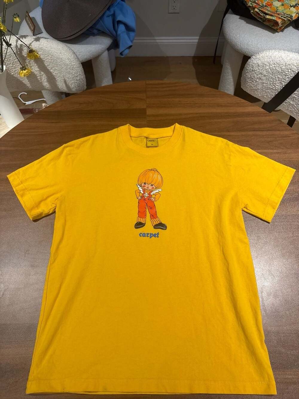 Carpet Company Angel Character Yellow Skate T-Shirt